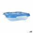 Set de Cutii pentru Prânz Tontarelli Nuvola 500 ml Albastru Pătrat 4 Piese (12 Unități)
