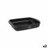 Vas pentru Cuptor Santa Clara Silicon Sticlă borosilicată Dreptunghiular 28 x 19,5 x 5 cm (2 Unități)