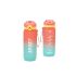 Sticlă cu Capac și Pai Bewinner Multicolor 800 ml