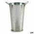 Ghiveci Ibergarden B00115-B Argintiu Zinc 15 x 23,5 x 20 cm Cu mânere (24 Unități)