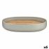Săpunieră Berilo BP16-104G Maro Gri Bambus polipropilenă 9,5 x 2,5 x 13 cm (6 Unități)