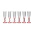 Pahar de șampanie Vivalto PR05720ZD/BHA6 PINK Roz Transparent Sticlă 180 ml (6 Unități)