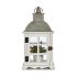 Lucerna Argintiu Metal Lemn Alb (14 x 39,3 x 20 cm) (6 Unități)