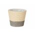 Ghiveci Ibergarden 86439 Gri Natural Въже Plastic 15 x 15 x 14 cm (24 Unități)