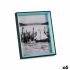 Ramă Foto Geam Negru Albastru Lemn MDF (6 Unități) (3 x 27 x 22 cm)