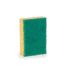 Set de tampoane de curățat Fibre abrazive Galben Verde Celulóza 9 x 5,5 x 2,5 cm (14 Unități)