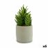Plantă decorativă Ibergarden YCX17941 Plastic Suculent 12 x 24 x 12 cm (6 Unități)