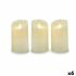Set de Lumânări Oscilant LED Crem 8 x 13 x 8 cm (6 Unități)