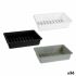 Organizatorul de Sertare Kinvara CN18799 Alb Negru polipropilenă 16 x 5 x 24 cm (36 Unități)