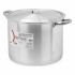 Oală cu capac Ø 30 cm Argintiu Aluminiu (4 Unități)