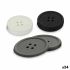 Suport pentru pahare Kinvara CH52542-13-D Alb Negru Gri Silicon Buton 8,8 x 8,8 x 0,05 cm Set (24 Unități)