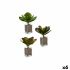 Plantă decorativă Ibergarden YD0001 Plastic Frunze Mare 27 x 29 x 27 cm Bicolor (6 Unități)