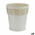 Ghiveci cu auto-udare Stefanplast Orfeo Alb Plastic 25 x 25 x 25 cm (6 Unități)