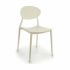 Scaun de Sufragerie Alb Plastic 41 x 81 x 49 cm (4 Unități)