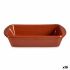 Vas pentru Cuptor Argilă arsă Dreptunghiular 14,5 x 4 x 20 cm (16 Unități)