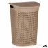Coș pentru rufe Kipit 4790-4 Bej Plastic 60 L 43,5 x 57,5 x 34 cm (6 Unități)