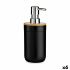 Dozator de Săpun Berilo 51710 Negru Bambus polipropilenă 350 ml 8 x 17 x 9 cm (6 Unități)