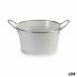 Ghiveci Ibergarden F60326-D Alb Argintiu Zinc Cub 27,5 x 10,5 x 20 cm (24 Unități)