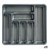 Organizator pentru tacâmuri Kinvara 041188 Gri Plastic 39 x 5 x 42,5 cm (15 Unități)