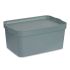 Cutie de depozitare cu capac Kipit TP594-2 Gri Plastic 7,5 L 21 x 14,2 x 32 cm (12 Unități)