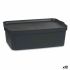 Cutie de depozitare cu capac Kipit TP595-1 Antracit Plastic 14 L 29,5 x 14,3 x 45 cm (12 Unități)