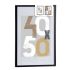 Ramă foto de Perete Negru Plastic Lemn MDF 52,5 x 2,5 x 72,5 cm (6 Unități)