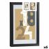 Ramă Foto 24 x 2,5 x 32,5 cm Negru Sticlă Lemn MDF (6 Unități)