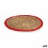 Suport Protecție pentru Masă Natural Roșu 35 x 1 x 35 cm (48 Unități)