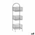 Raft Argintiu Metal 20 x 99 x 32,5 cm (4 Unități)