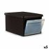 Cutie de depozitare cu capac Stefanplast Elegance Strana Maro Plastic 29 x 21 x 39 cm (5 Unități)