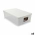 Cutie de depozitare cu capac Stefanplast Elegance Alb Plastic 38,5 x 17 x 59,5 cm (6 Unități)