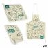 Set de Bucătărie Kinvara Organic Albastru Alb 2 Piese (12 Unități)