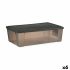 Cutie de depozitare cu capac Stefanplast Elegance Gri Plastic 30 L 38,5 x 17 x 59,5 cm (6 Unități)