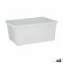 Cutie de depozitare cu capac Stefanplast Elegance Alb Plastic 29 x 17 x 39 cm (6 Unități)