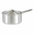 Caserolă cu capac Kinvara 100019 Argintiu Aluminiu Ø 16 cm 1,5 L (10 Unități)