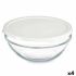 Cutie rotundă pentru prânz cu capac Pasabahce Chefs Alb 1,7 L 21 x 9 x 21 cm (4 Unități)