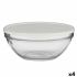 Cutie rotundă pentru prânz cu capac Pasabahce Chefs Alb 2,5 L 23,7 x 10,1 x 23,7 cm (4 Unități)