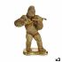 Figură Decorativă Gorilă Vioară Auriu* 16 x 40 x 30 cm (3 Unități)