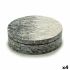 Cutie Decorativă Alb Negru Argintiu Sidef Plăci aglomerate 25 x 8,5 x 25 cm (4 Unități)