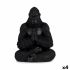 Figură Decorativă Gorilă Yoga Negru 16 x 28 x 22 cm (4 Unități)