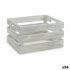 Cutie Decorativă Alb Lemn de plop 26,2 x 13,2 x 15,8 cm (24 Unități)