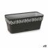 Jardinieră cu auto-udare Stefanplast Gaia Antracit Plastic 13,3 x 12,3 x 29,3 cm (12 Unități)