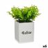 Plantă decorativă Ibergarden HY2-39 Plastic Цимент Frunze Mic 13 x 18 x 13 cm (6 Unități)