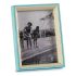 Ramă Foto Geam Albastru Alb 3 x 20 x 15 cm Lemn MDF (6 Unități)