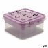 Casetă de Bijuterii Mov Transparent Plastic 24,5 x 11,5 x 26 cm (12 Unități)