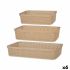Set de tăvițe pentru organizare Kipit 041271-5 Bej Plastic Dreptunghiular 6 Unități