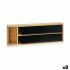Distribuitor de hârtie Kinvara JWKW-5153 (2) Negru Natural Bambus Oțel inoxidabil 40 x 7 x 13 cm Double (8 Unități)