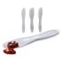 Set de Cuțite Kinvara 23045 Alb Plastic 18 x 3,5 x 1 cm (12 Unități)