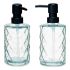 Dozator de Săpun Berilo CN-B5463VB-1-367 Transparent Geam Plastic Diamant 410 ml 9 x 18 x 7 cm (12 Unități)