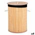 Coș pentru rufe murdare Kipit BA1315-436 Negru Natural Metal Bambus Lemn MDF 48 L (4 Unități)